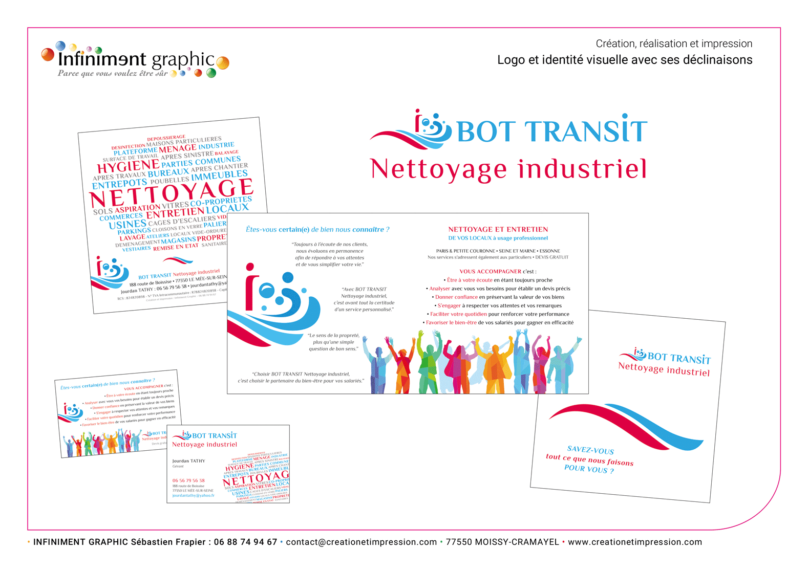 Bot Transit Logo Plaquette carte de visite